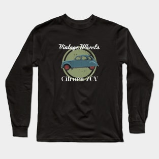 Vintage Wheels - Citroën 2CV Long Sleeve T-Shirt